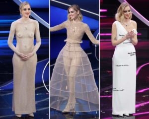 Sanremo 2023: Chiara Ferragni i 4 look “parlanti”