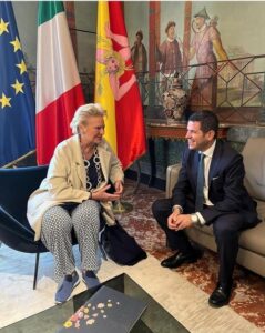 Presidente Galvagno riceve principessa Beatrice di Borbone