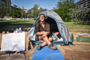 Aumentano le tende degli studenti contro il caroaffitti a Milano