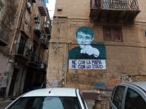 Murales a Palermo per Impastato, nÃ© con la mafia nÃ© con lo Stato