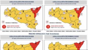 Allerta meteo arancione su Sicilia