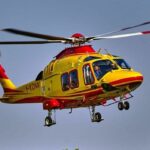 Incidente in moto, grave un 22enne, elisoccorso