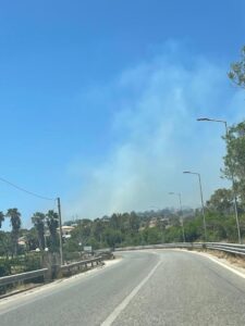 Brutto incendio a Sampieri