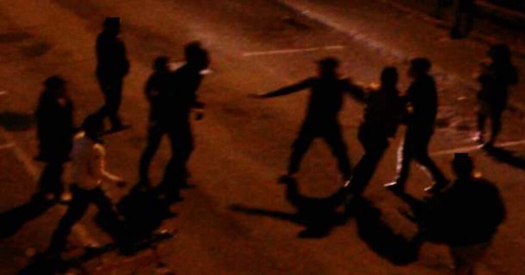 Rissa sabato notte a Scicli