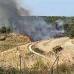 Incendio ieri tra Chiaramonte Gulfi e Monterosso Almo