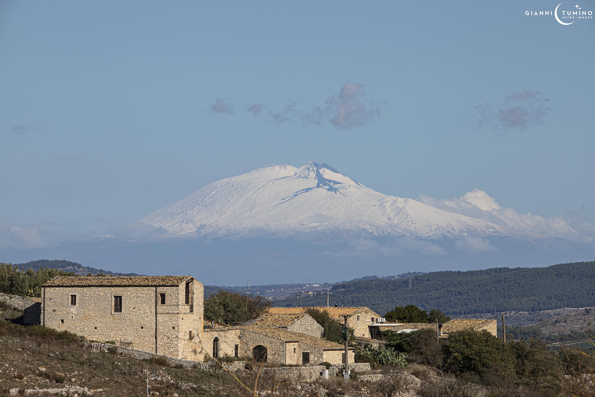 L'Etna visto da Monte Raci, Ragusa