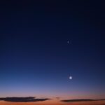 Luna - Venere - Mercurio, congiunzione di pianeti nel ragusano