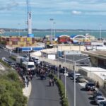 Trattori al porto di Pozzallo contro il grano canadese
