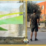 Un murale dell'artista francese di graffiti Nelio in omaggio a Comiso