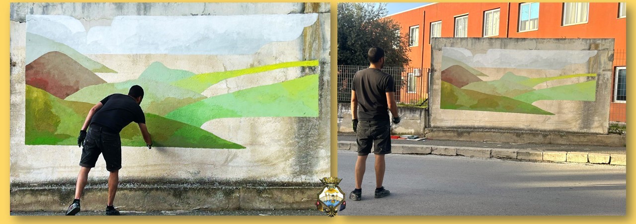 Un murale dell’artista francese di graffiti Nelio in omaggio a Comiso