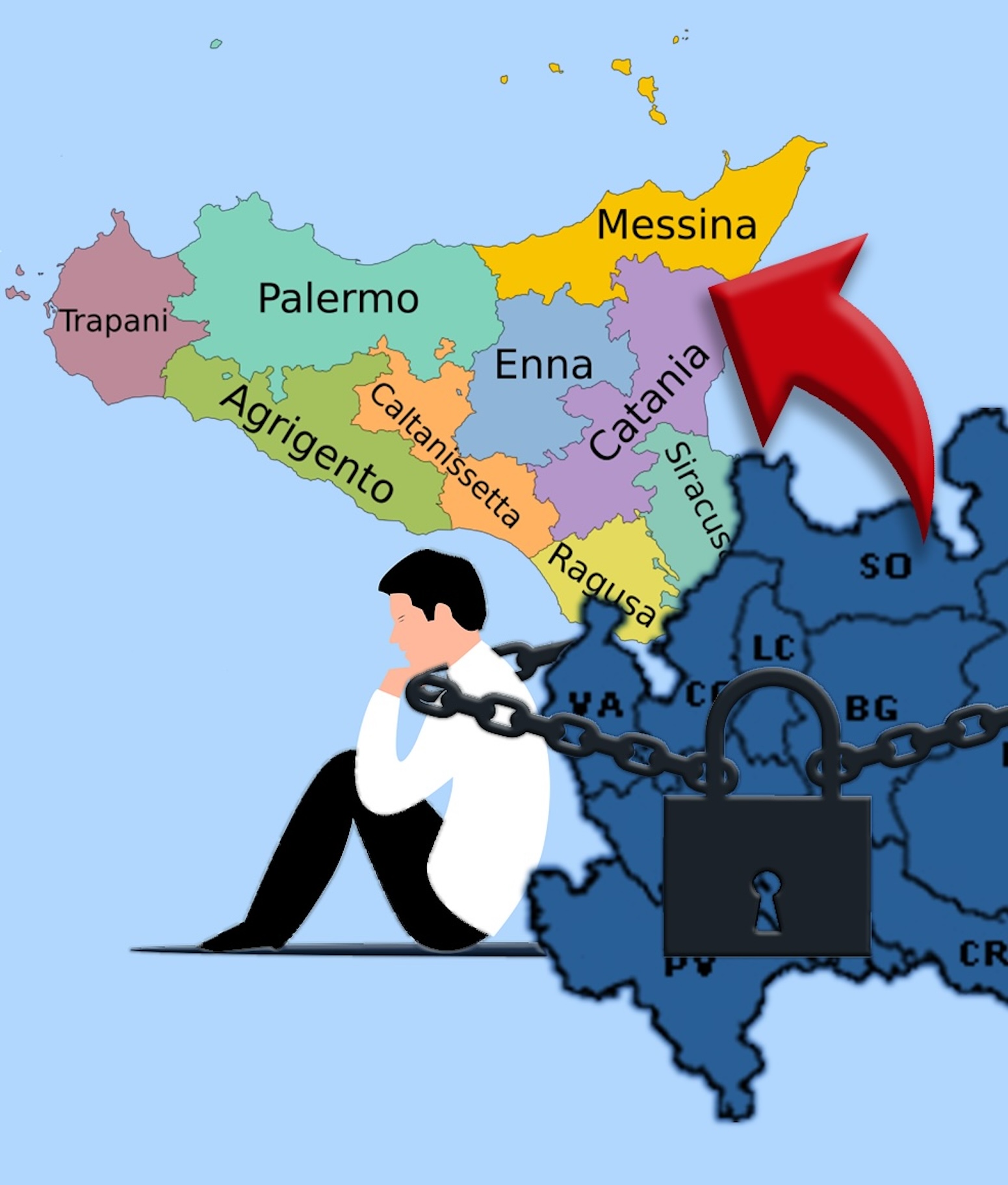 Lombardia ha ricchezza pro capite tre volte superiore a Sicilia Lombardia ha ricchezza pro capite tre volte superiore a Sicilia