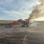 In fiamme escavatore azienda di ex deputato Gennuso