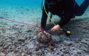 Archeologia, un elmo nel mare di Noto