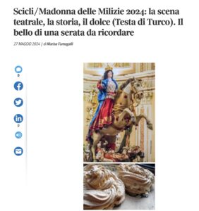 La Madonna delle Milizie di Scicli e la testa di turco sul Corriere