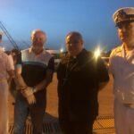 Sbarco a Pozzallo nel giorno della processione a mare del Santo