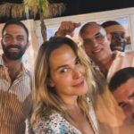 Barbara d'Urso a cena a Pozzallo