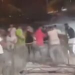 Rissa in un locale della movida nella zona archeologica di Ispica