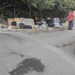 Immondizia a Ragusa sotto il ponte San vito