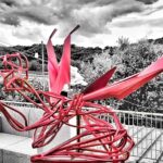 Castello di Donnafugata, la scultura Dedalo e Icaro di Fulvio Merolli