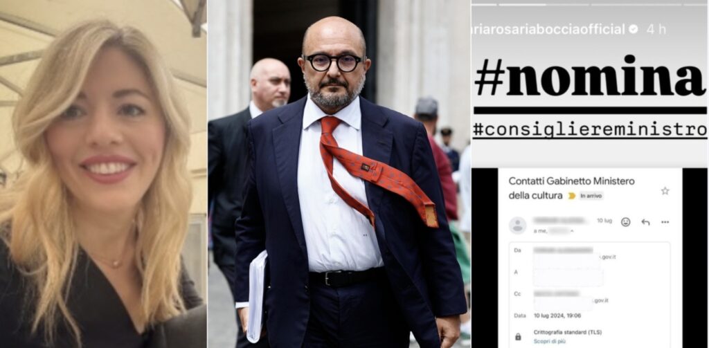 Maria Rosaria Boccia, nuovi post nella notte sul caso Sangiuliano