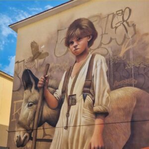 Cerimonia di inaugurazione del murale “I Carusi” a Serradifalco