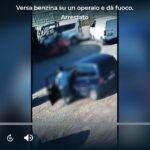 Marina di Ragusa, versa benzina su un operaio e dà fuoco