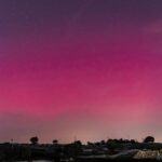 L'aurora boreale a Modica, la foto