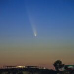 La cometa Atlas a Punta Braccetto, la foto