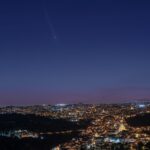 La cometa Atlas su Ragusa Ibla