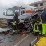 Ispica, scontro fra auto e autobotte di Gpl, un ferito in codice rosso
