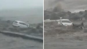 Esonda il torrente a Torre Archirafi, le auto trascinate a mare in pochi secondi