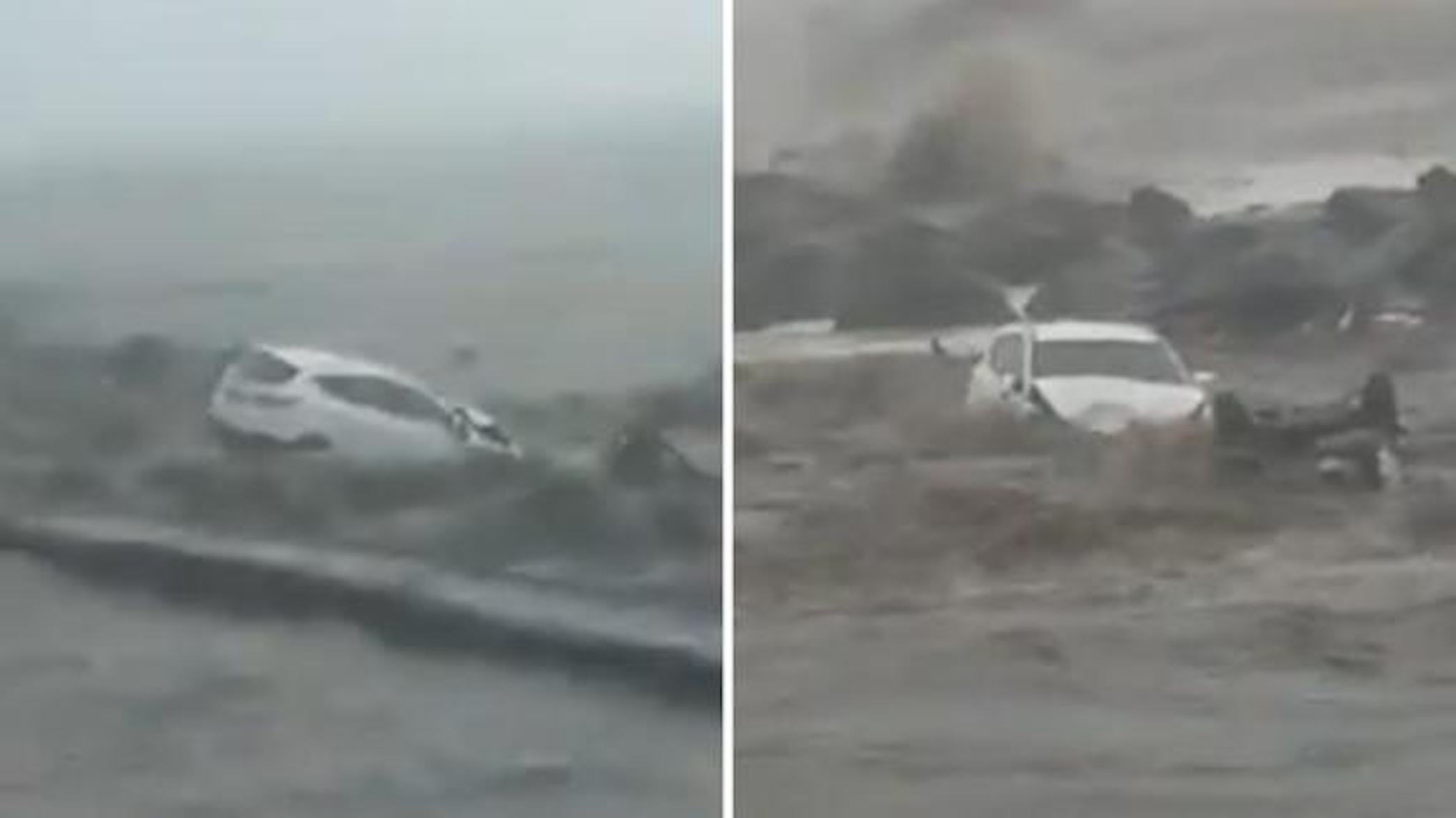 Esonda il torrente a Torre Archirafi, le auto trascinate a mare in pochi secondi. VIDEO
