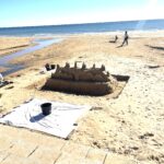 Il castello di sabbia a Marina di Ragusa