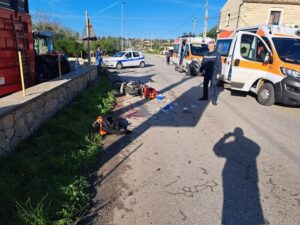 Incidente a Modica, giovane scooterista elisoccorso, è grave