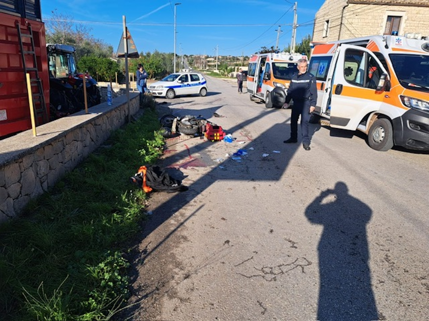 Incidente a Modica, giovane scooterista elisoccorso, è grave