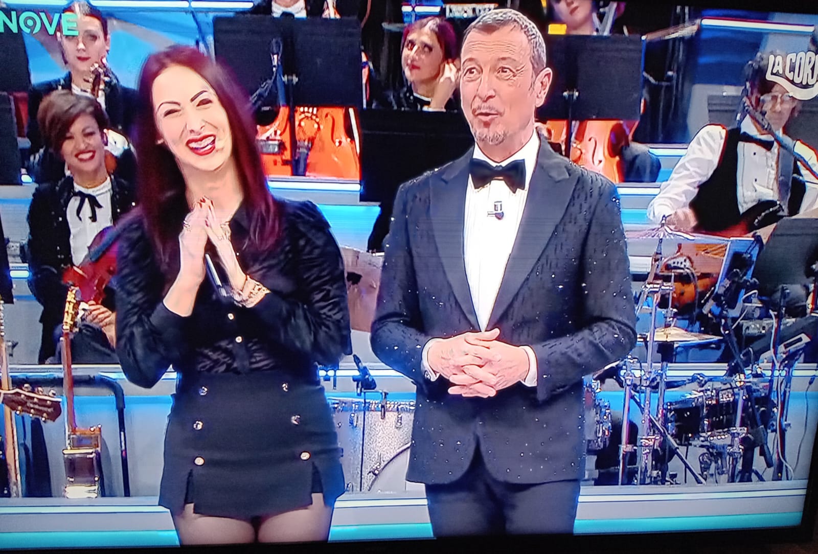 Valentina Pettineo da Modica alla Corrida di Amadeus, con Fiesta di Raffaella Carrà