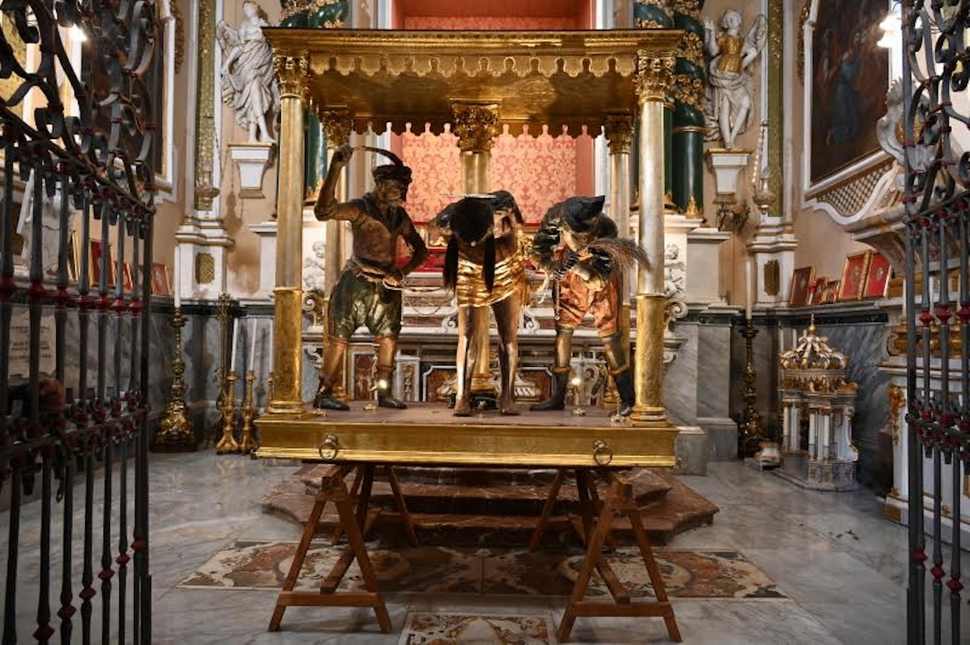 Iniziato il restauro conservativo del fercolo del Santissimo Cristo flagellato alla colonna