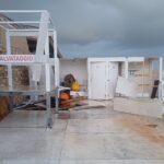 Ciclone, uno chalet distrutto a Pozzallo