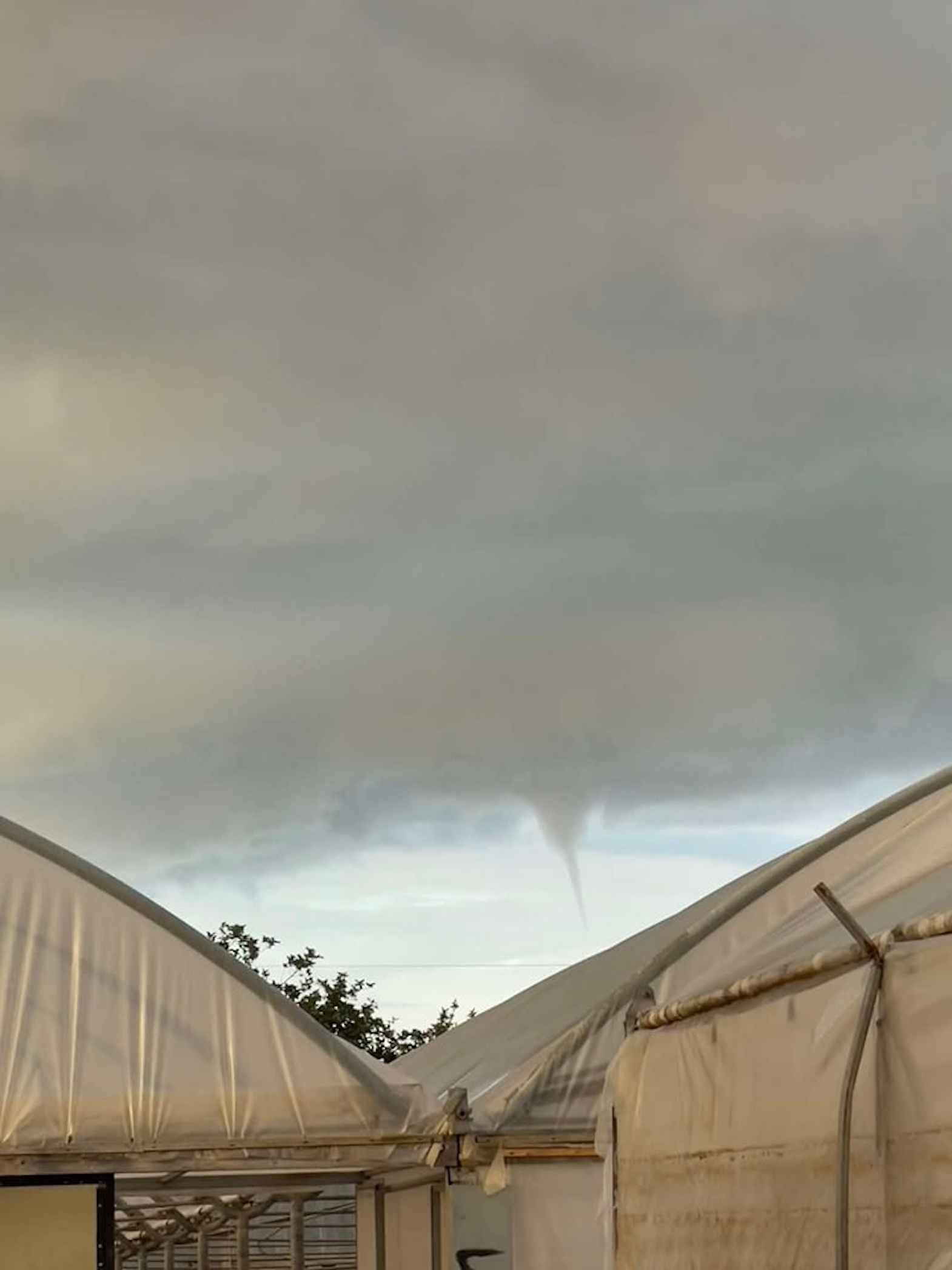 Maltempo, nube a imbuto stamani nelle campagne di Scicli