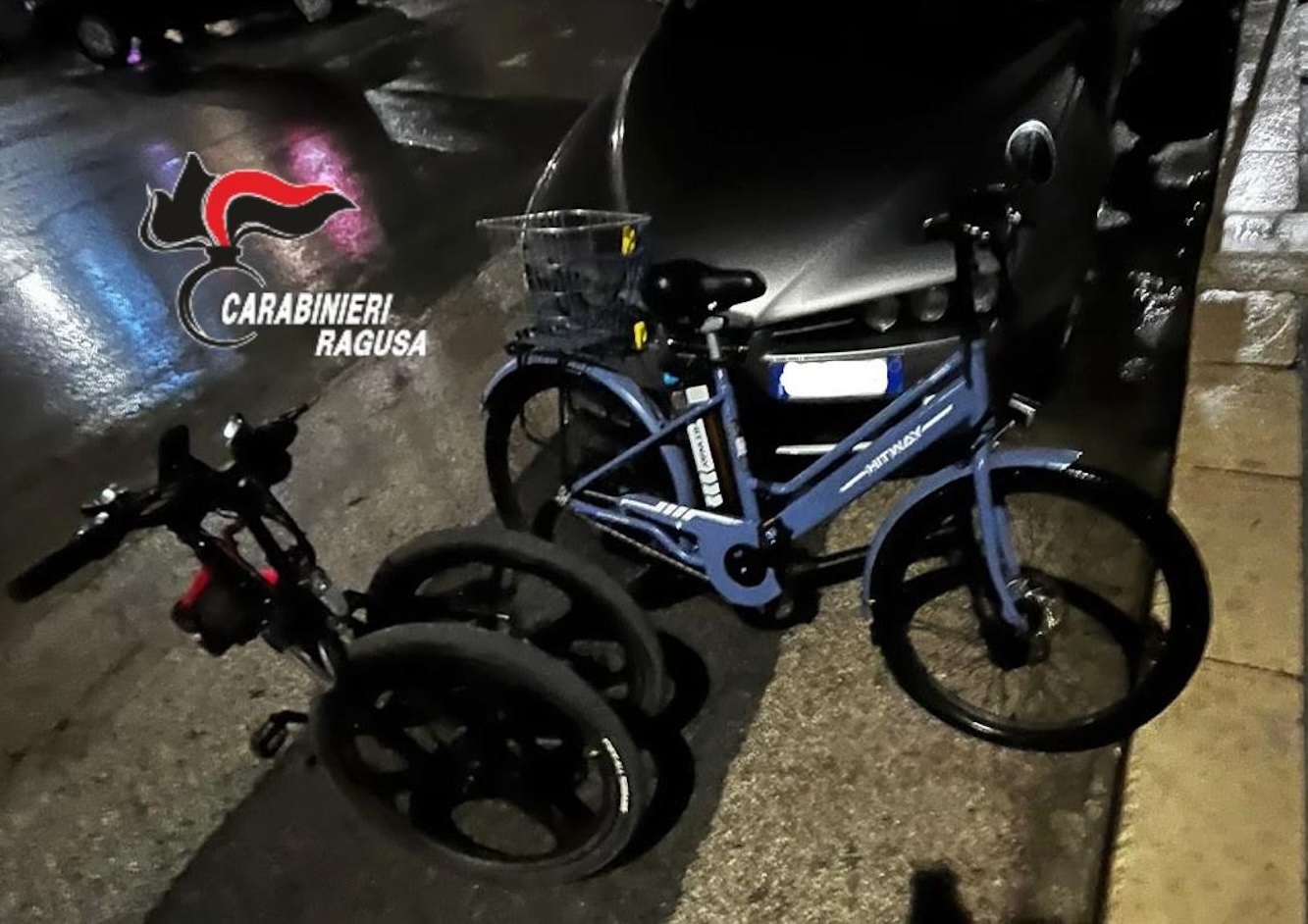 Bici elettriche rubate, 42enne denunciato per ricettazione