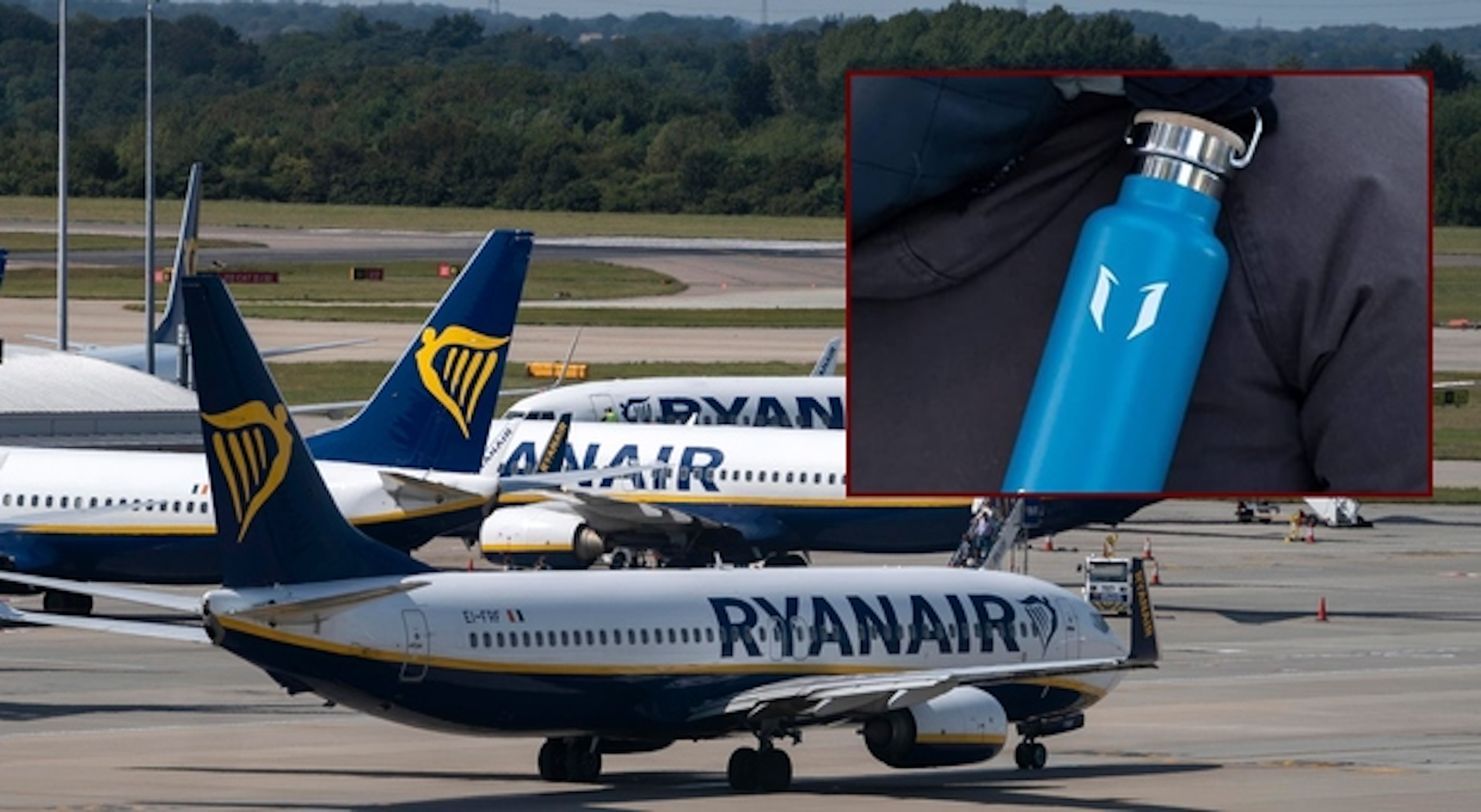 Ryanair, passeggera costretta a pagare 60 euro in più per imbarcare una borraccia