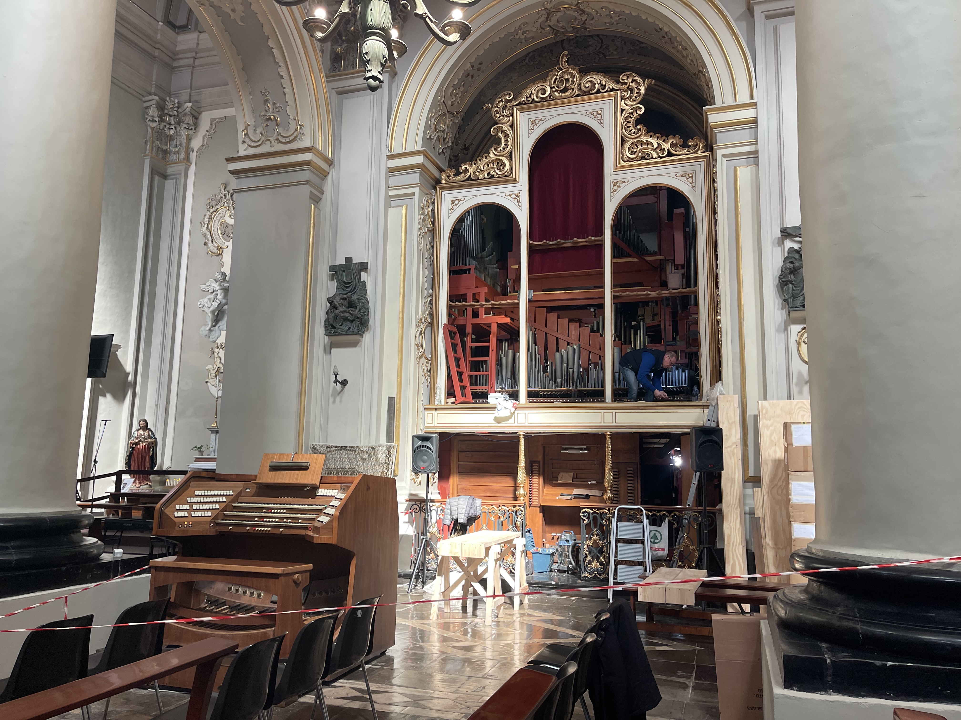 Il restauro dell’organo con più di 3 mila canne della cattedrale di San Giovanni a Ragusa