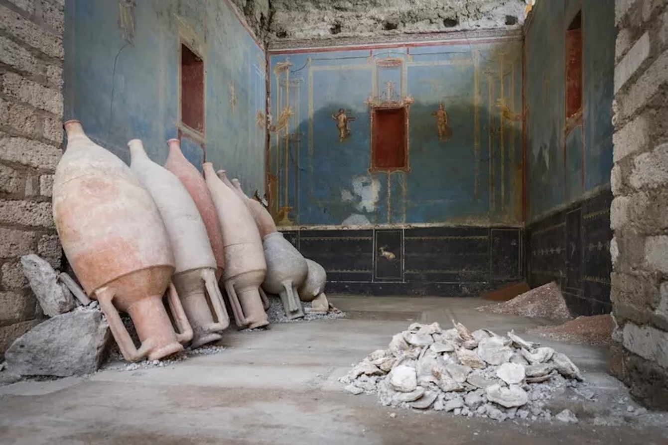 Nella casa di Tiaso a Pompei la sala che brilla di stelle Nella casa di Tiaso a Pompei la sala che brilla di stelle