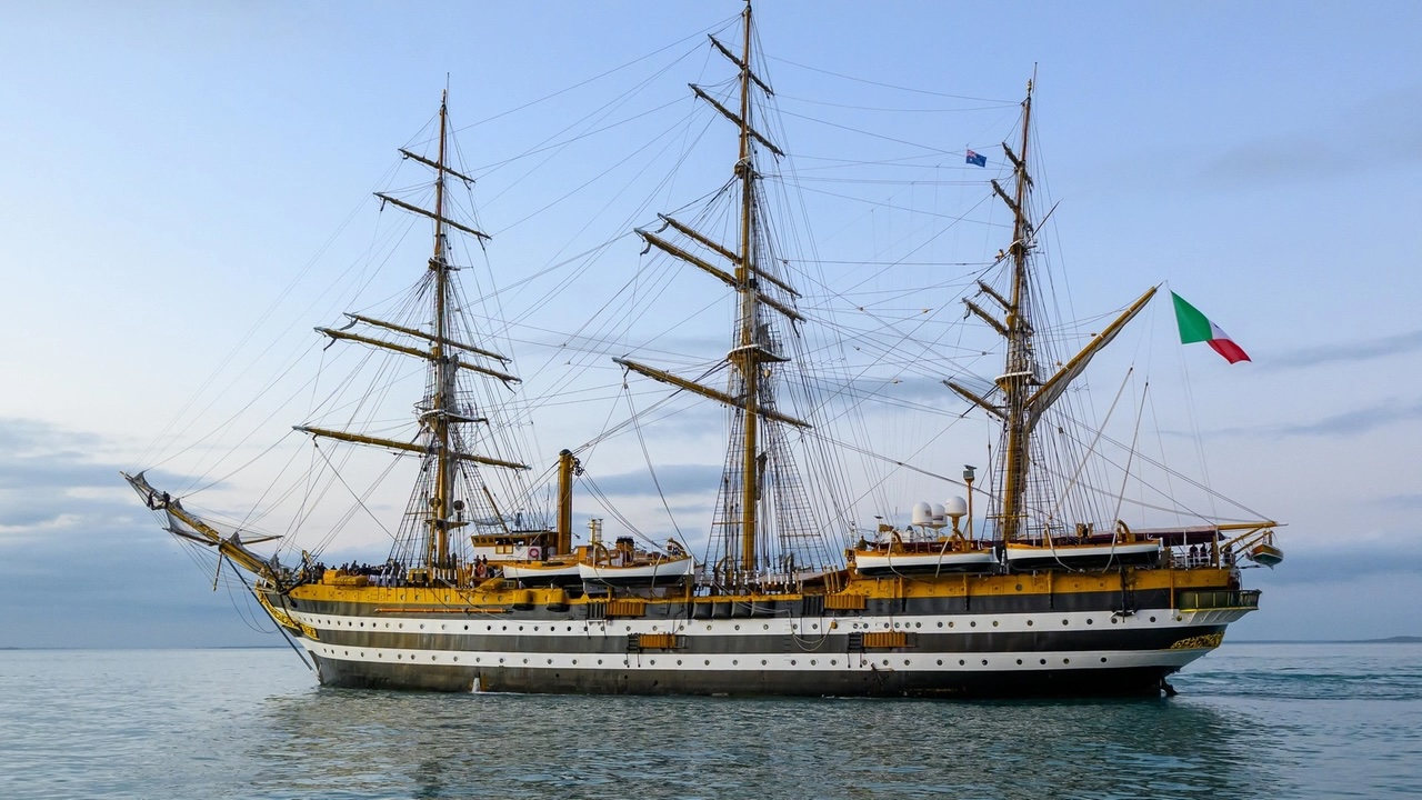 La nave Amerigo Vespucci sarà a Palermo dal 7 all’11 maggio La nave Amerigo Vespucci sarà a Palermo dal 7 all’11 maggio
