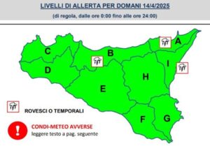 In arrivo raffiche di burrasca in Sicilia