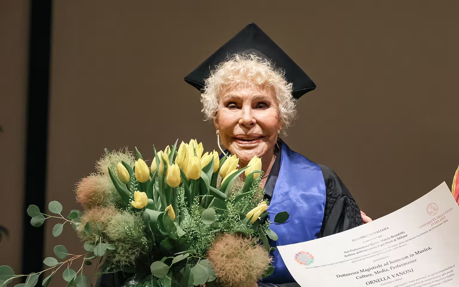 Ornella Vanoni e la laurea ad honorem. VIDEO