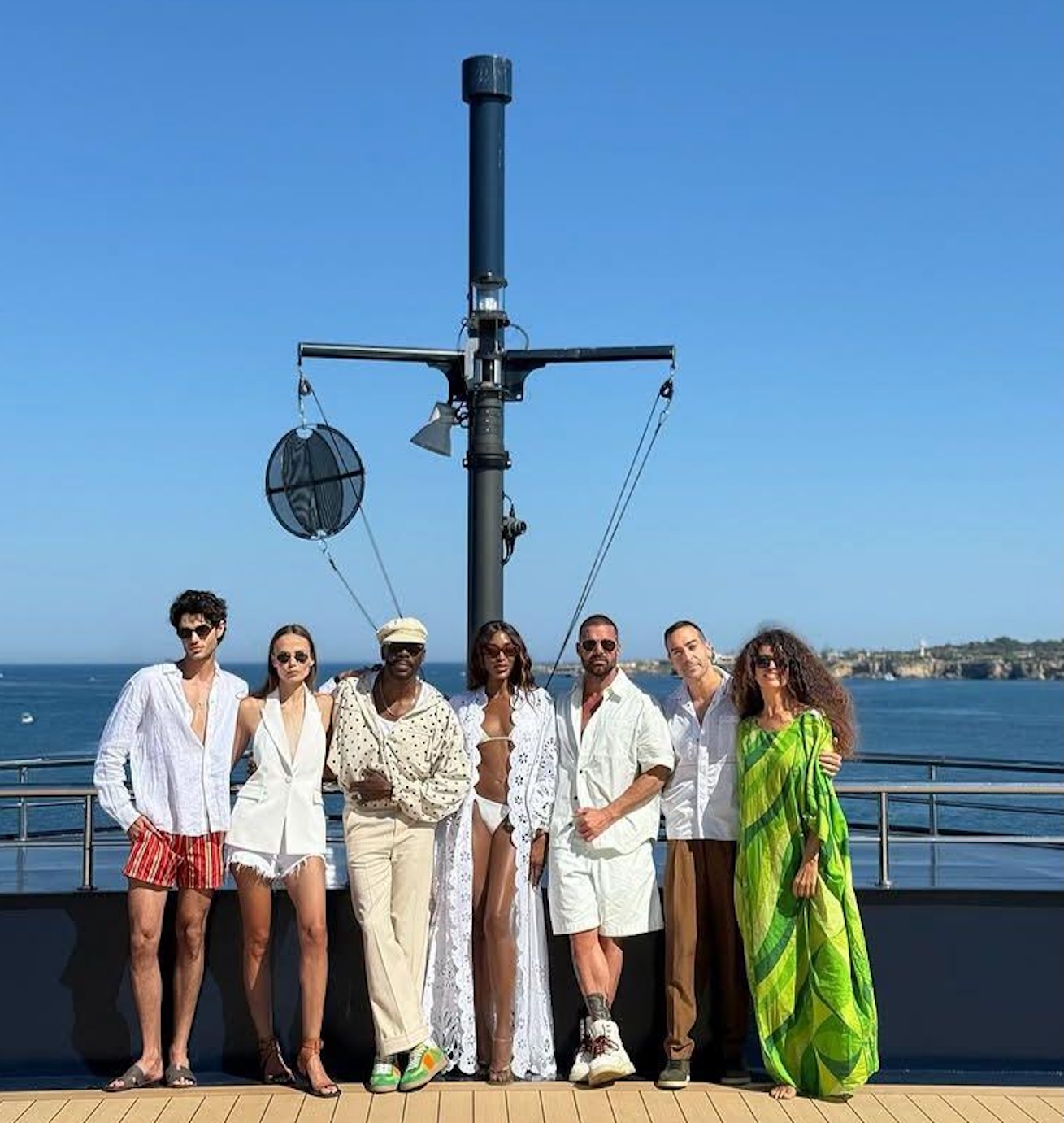 Siracusa, Naomi Campbell e Leonardo DiCaprio insieme sulla nave da crociera il Luminara