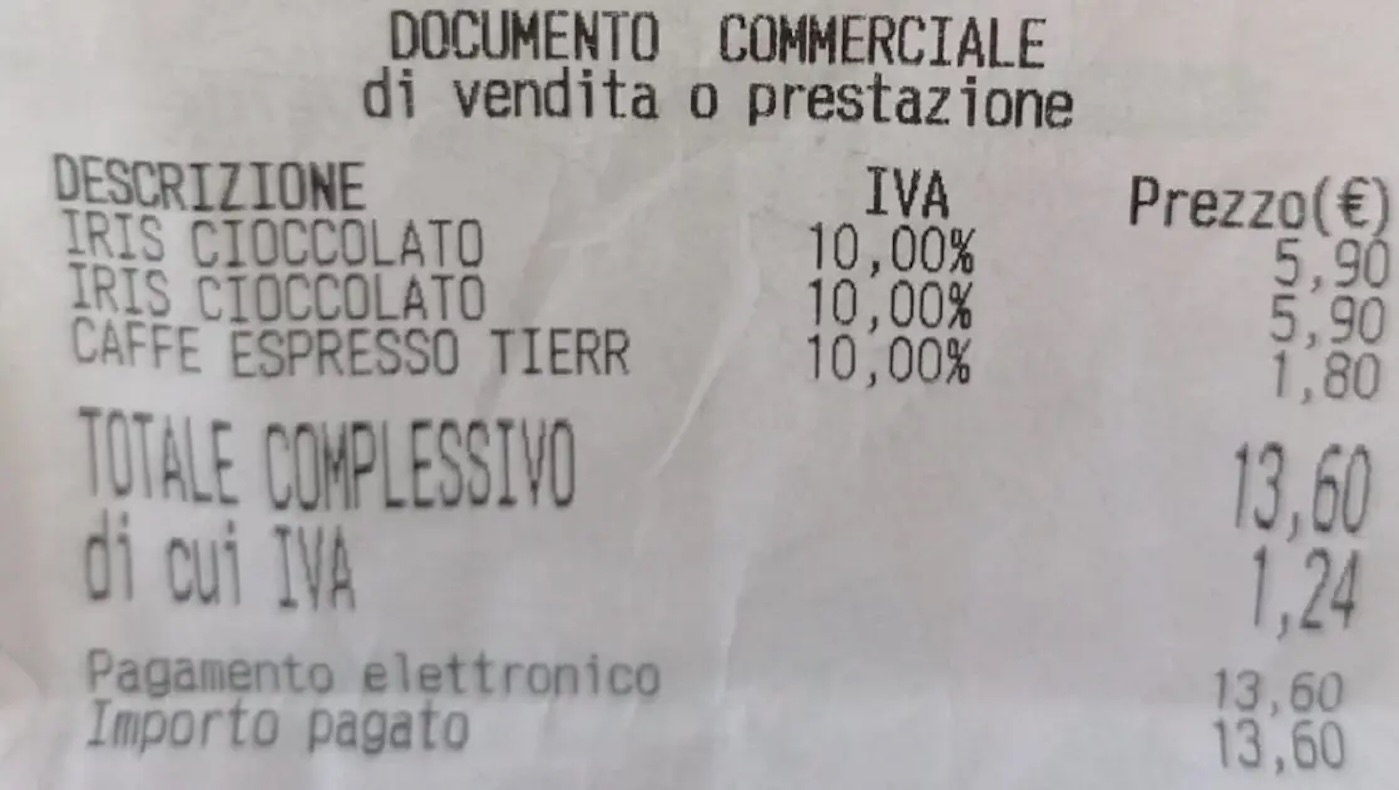 In un bar dell’aeroporto di Catania 2 iris a quasi 12 euro