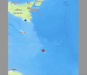 Terremoto nel Mar della Libia sentito distintamente nel ragusano Immagine rappresentativa di Terremoto nel Mar della Libia sentito distintamente nel ragusano