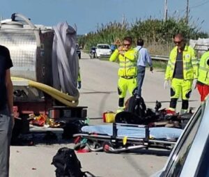 Moto contro autobotte: morto 28enne